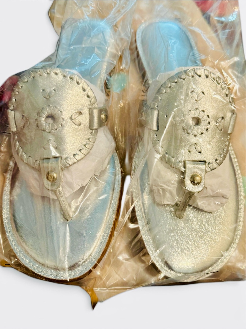JACK ROGERS Collins Metallic Sandals - Picture 10 of 14
